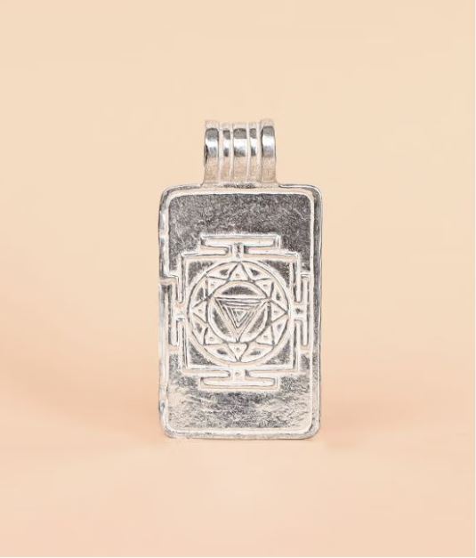 Linga Bhairavi Silver Pendant - Medium