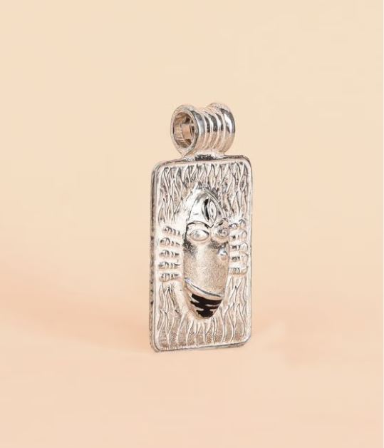 Linga Bhairavi Silver Pendant - Small