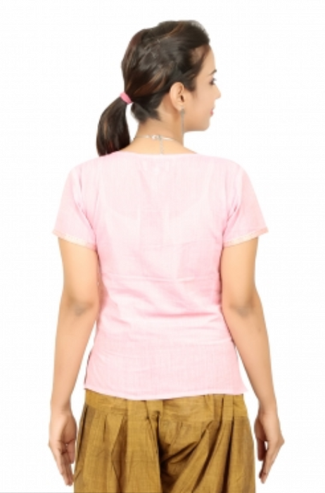 Women Colourful Mangalagiri Cotton Top