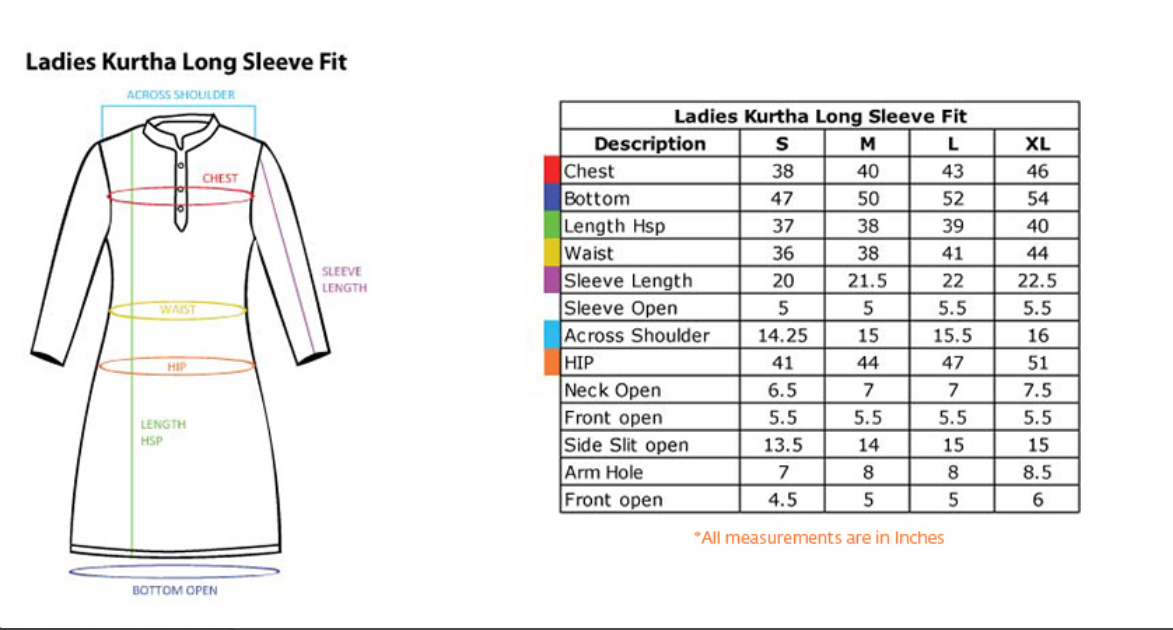 Ladies V Neck Kurta Style - White