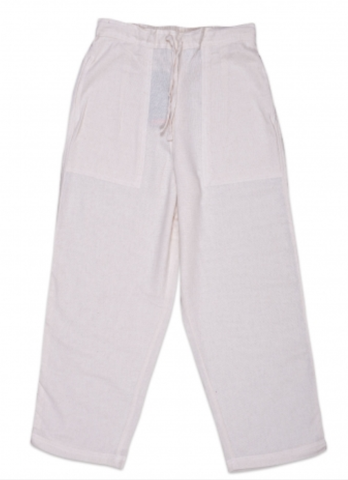 Ladies Organic Cotton Drawstring Pant - Undyed