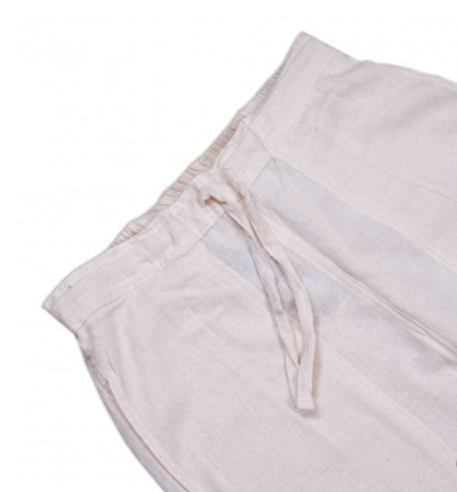 Ladies Organic Cotton Drawstring Pant - Undyed