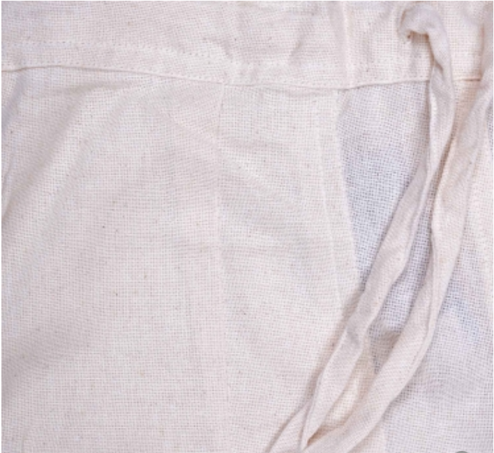 Ladies Organic Cotton Drawstring Pant - Undyed