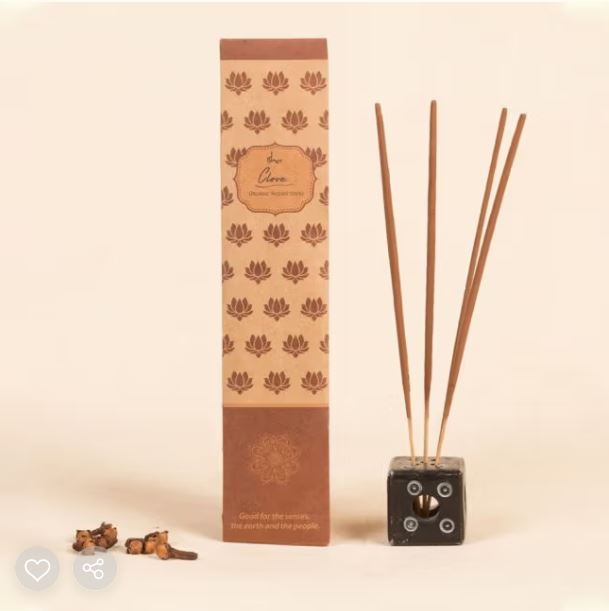 Organic Incense Clove, 10 Sticks