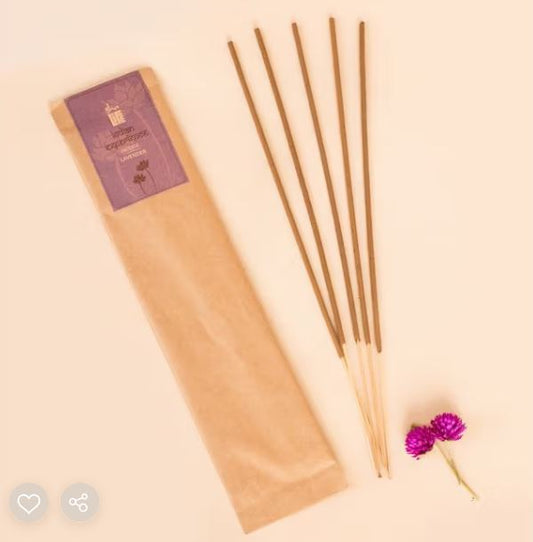 Organic Incense Lavender, 10 Sticks