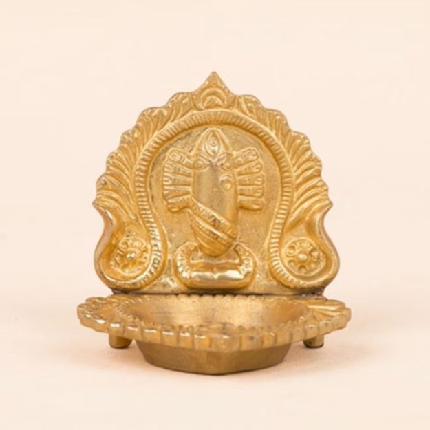 Linga Bhairavi Lamp (Brass)