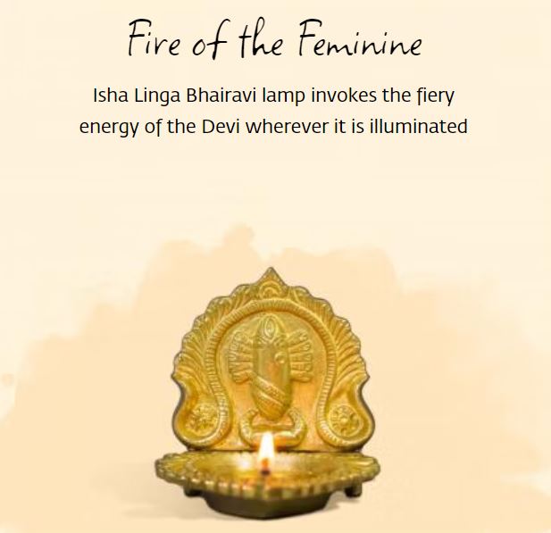 Linga Bhairavi Lamp (Brass)