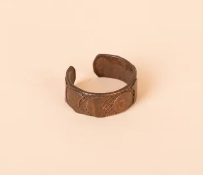 Moon Phases Copper Ring