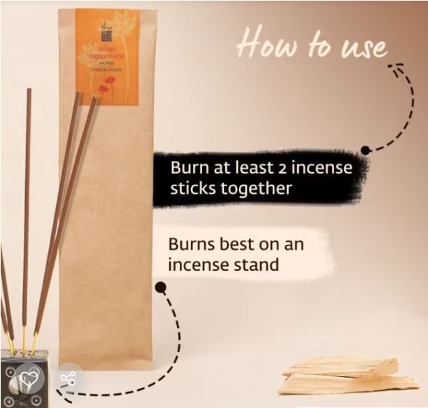 Organic Incense Sandal - 10 Sticks