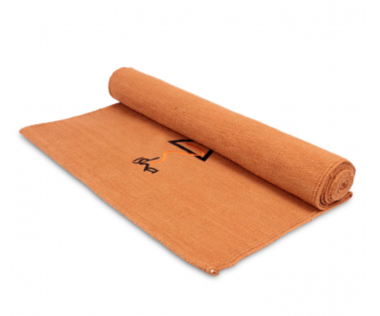 Cotton Rug Yoga Mat - Orange